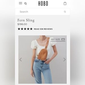 NEW HOBO Leather sling bag MSRP $198